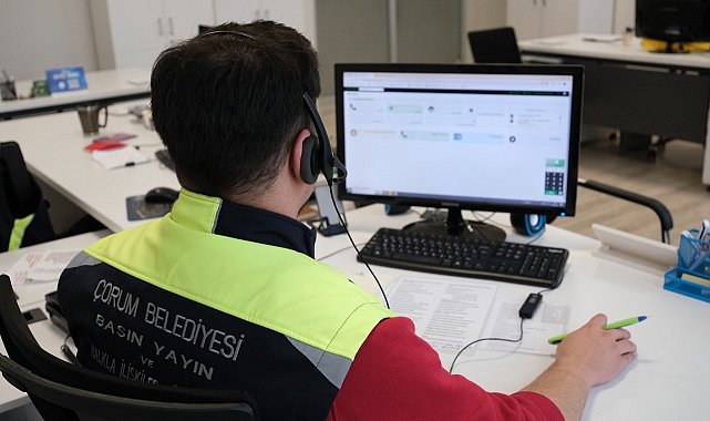 Çorum Belediyesi 1 yılda 164 bin çağrı cevap verdi
