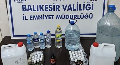 Erdek'te kaçak içki operasyonu