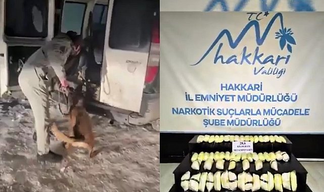 Hakkari'de 28 kilo 600 gram gelen metamfetamin ele geçirildi
