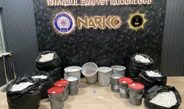 İstanbul'da 591 bin 250 adet sentetik ecza hapı ele geçirildi