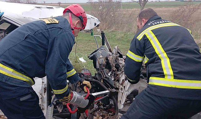 Kırklareli'nde feci kaza: 1 ölü, 1 yaralı