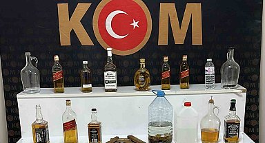 Kırşehir'de kaçak alkol ele geçirdi