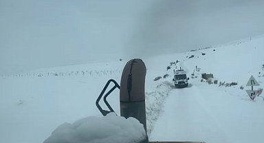 Köyde mahsur kalan hasta için ekipler seferber oldu