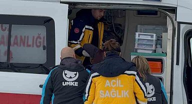 Mahsur kalan hastanın yardımına UMKE yetişti