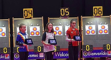 Manavgatlı Ada Şahin, okçulukta dünya 3.'sü oldu