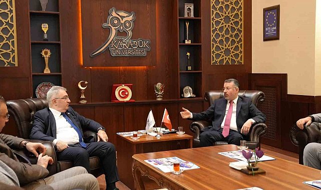Rektör Kırışık KARDEMİR Genel Müdürü Peker ile bir araya geldi