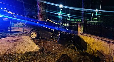 Samsun'da feci kazada otomobil hurda yığınına döndü: 1 yaralı