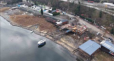 Sapanca Gölü'ndeki kaçak yapılar için ekipler sahaya iniyor