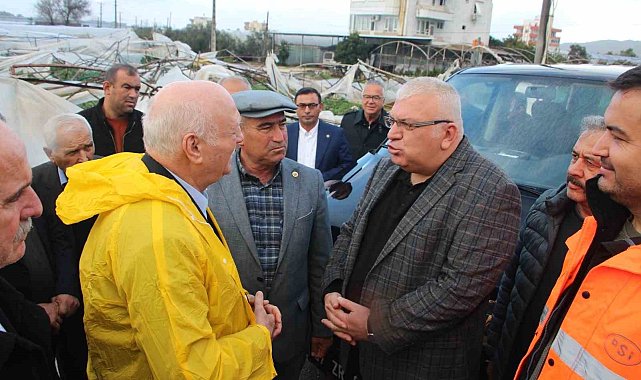 Şemsi Bayraktar'dan sel ve hortumdan zarar gören Antalyalı üreticiler için destek talebi