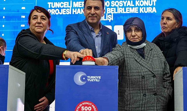 Tunceli'de 875 sosyal konutun kura çekimi gerçekleşti