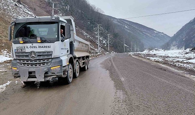 Uğur köyü grup yolunda bakım çalışmaları tamamlandı