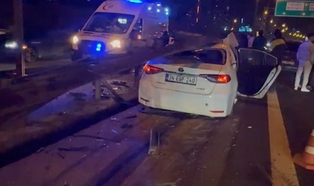 Ataşehir'de makas kazası : 2 hafif yaralı