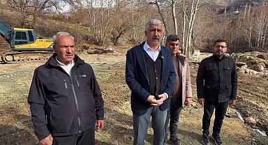 Başkan Hallaç, Haydaran su alma yapısında incelemelerde bulundu