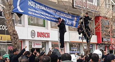 Batman'da pankart gerginliğinde 5 gözaltı