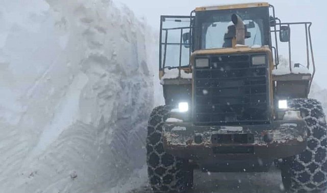 Hizan'da çığ tehlikesi nedeniyle karla mücadele çalışmaları durduruldu