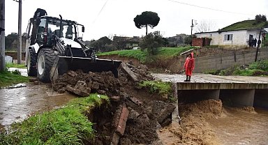 İncirliova Belediyesi'nden yağışa hızlı müdahale