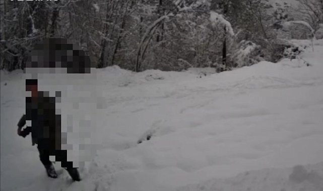 Kaçak avlanan şahıs fotokapana yakalandı