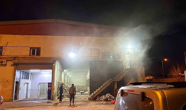 Kayseri'de hayvansal yan ürünler tesisinde yangın