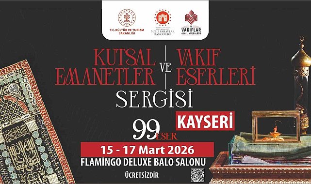 Kutsal emanetler Kadir Gecesi Kayseri'de