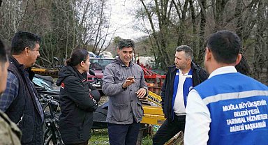 Muğla Büyükşehir'den Köyceğiz'de sel sonrası üreticiye destek