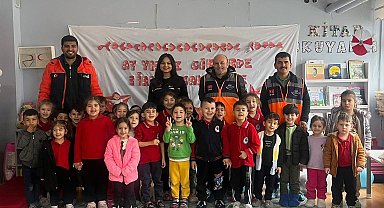 Öğrencilerden Gazze'ye anlamlı okullarda afet ve yangın farkındalık eğitimi verildi