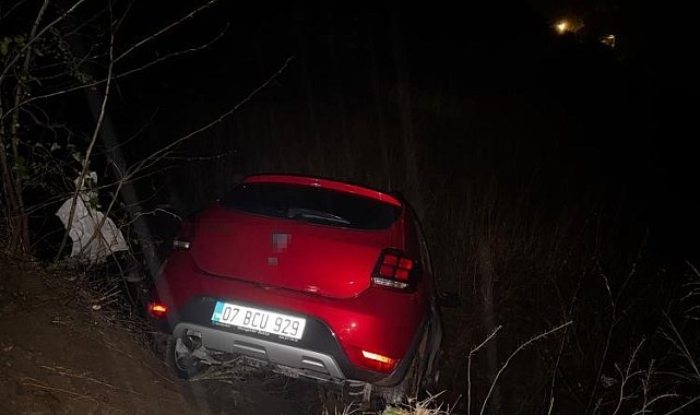 Osmaniye'de otomobil uçuruma yuvarlandı: 1 yaralı