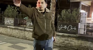 Polise zor anlar yaşattı, gazeteciyi görünce "Çekin beni" dedi