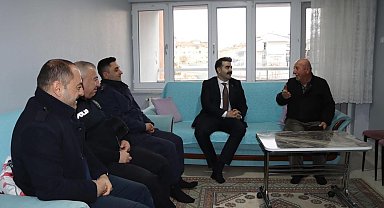 Tomarza Kaymakamı Eser'den Kıbrıs Gazisi Tektaş'a anlamlı ziyaret