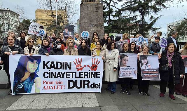 Trabzon'da Pınar Kaynak için yürüyüş