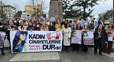 Trabzon'da Pınar Kaynak için yürüyüş