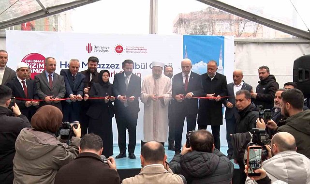 Ümraniye'de manevi buluşma: Hacı Muazzez Bülbül Camii dualarla açıldı