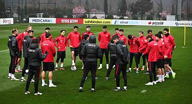 A Milli Futbol Takımı, Romanya maçı hazırlıklarını sürdürdü