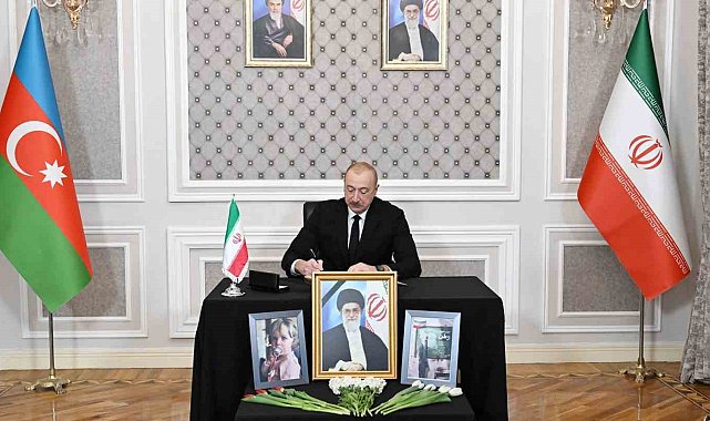 Aliyev'den İran Büyükelçiliği'ne "Hamaney için başsağlığı" ziyareti