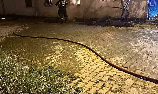 Aydın'da bir evde yangın çıktı