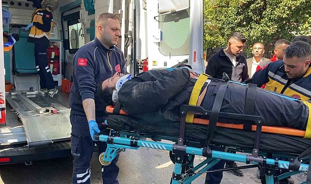 Aydın'da otomobille çarpışan motosikletli yaralandı