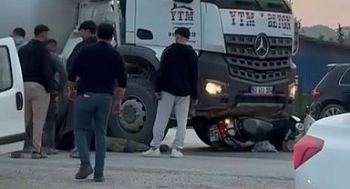 Beton mikseriyle çarpışan motosikletin sürücüsü yaralandı