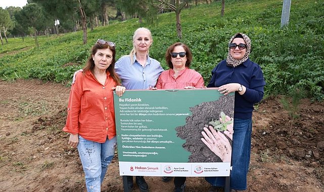 Cinayete kurban giden kadınlar anısına fidan dikildi