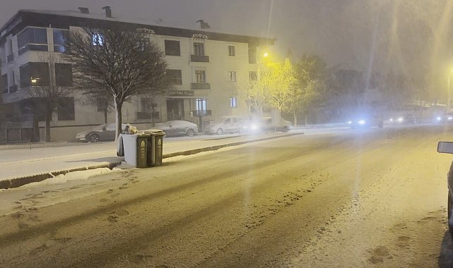Erzincan'da kar yağışı