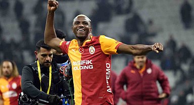 Galatasaray maç sonu üçlüsü Victor Osimhen'den