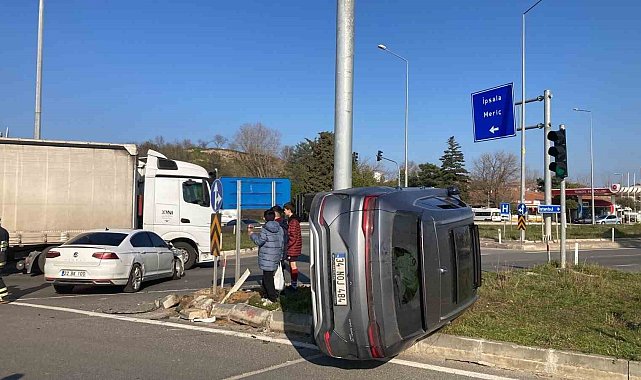 İpsala'daki trafik kazası: 4 kişi yaralandı