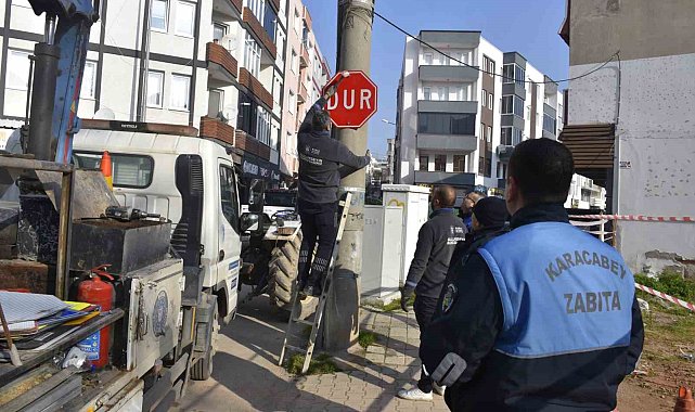 Karacabey'de tek yön uygulaması başladı