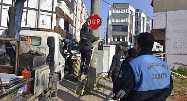 Karacabey'de tek yön uygulaması başladı