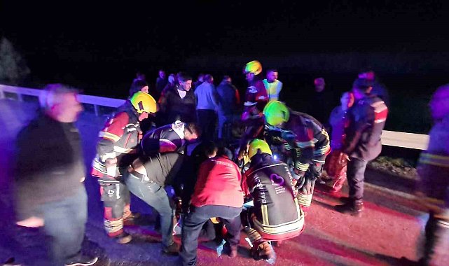 Kontrolden çıkan otomobil şarampole uçtu: 1 ölü, 5 yaralı