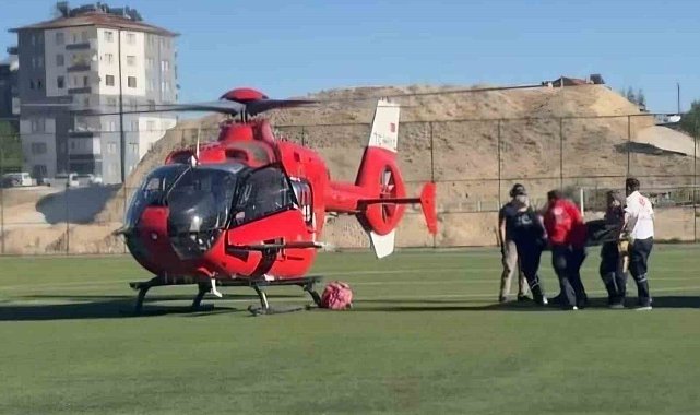 Malatya'da havale geçiren bebek hava ambulansıyla sevk edildi