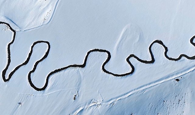 Mendereslerin karlı manzarası mest etti