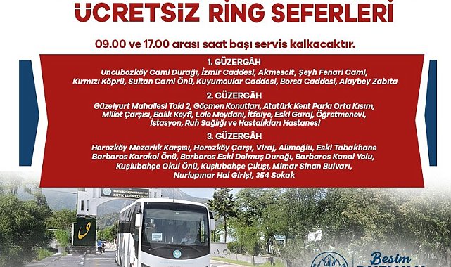 Mezarlıklara ücretsiz otobüs seferleri düzenlenecek