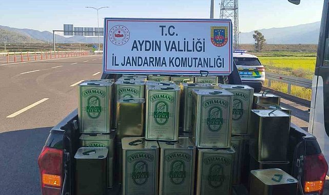 Nazilli'de 1 milyon TL değerinde taklit zeytinyağı ele geçirildi