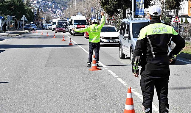 Ordu'da bir haftada 20 binden fazla araç ve sürücüsü denetlendi