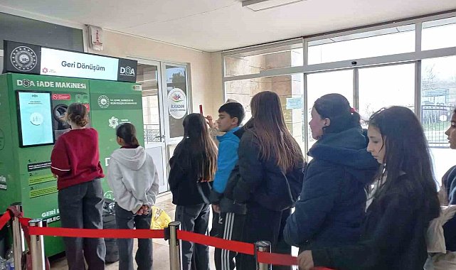 Ortaokul öğrencileri atıkları doğaya değil DOA'ya atıyor