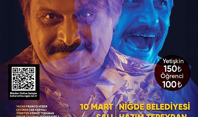 "Münasebetsiz" oyunu Niğdeli tiyatroseverlerle buluşacak